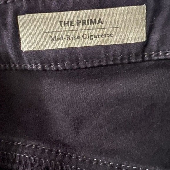 AG Adriano Goldschmied The Prima Mid‎ Rise Cigarette Jeans Dark Purple Size 26 - Picture 2 of 11